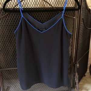 Banana Republic Navy/Royal Blue V-Neck Cami, Women's Size Small